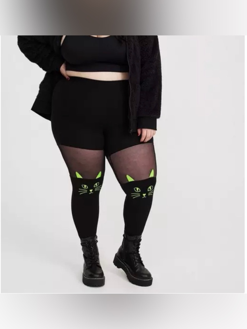 Torrid 4X Full Length Neon Cat Legging